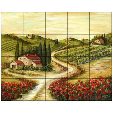 Italian/Tuscan Tile Murals